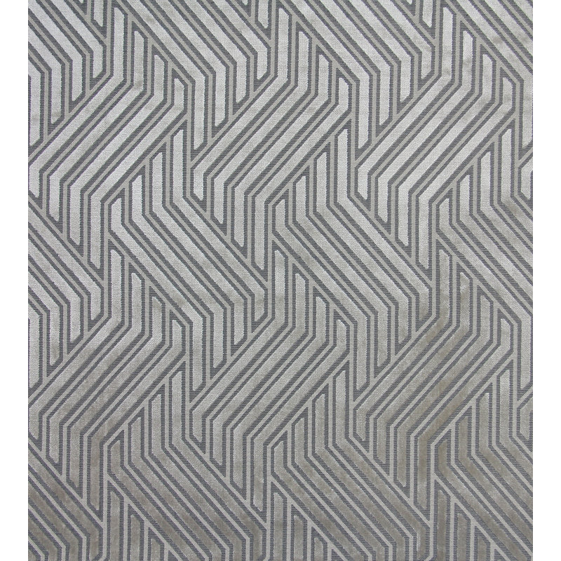 Modernist Jacquard Polyester Blend Fabric, Greige