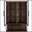 Vitrine lumineuse de 51,2 po de hauteur avec porte en verre trempé, vitrine à DEL à cadre métallique, style minimaliste moderne, pour salon, bureau, bureau