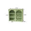 Armoire murale 27,56 po à 2 portes avec rangement à 3 niveaux-1685688644