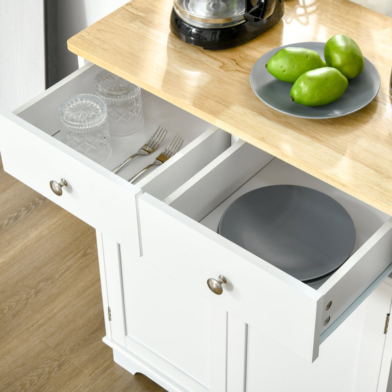 Armoire de cuisine 2 portes avec tablette réglable pour le couloir, 33.57" H x 26.82" W x 15.82" D, Blanc