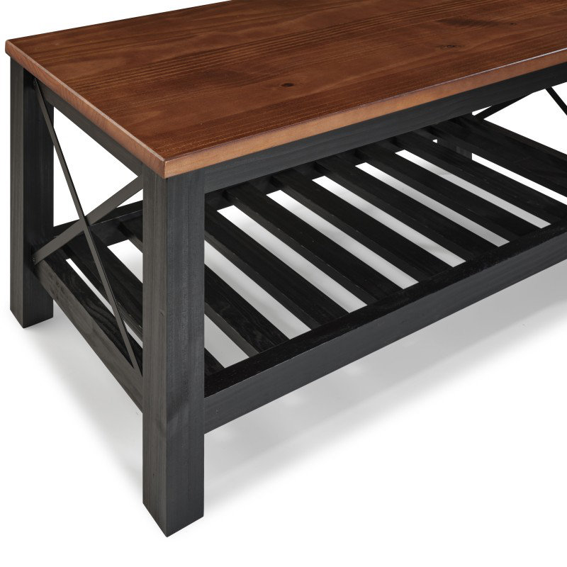 Wood Bench, Black