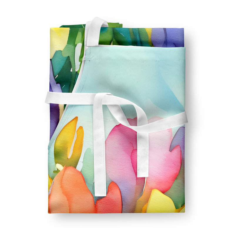 Freesias en tablier aquarelle, Freesia Garden
