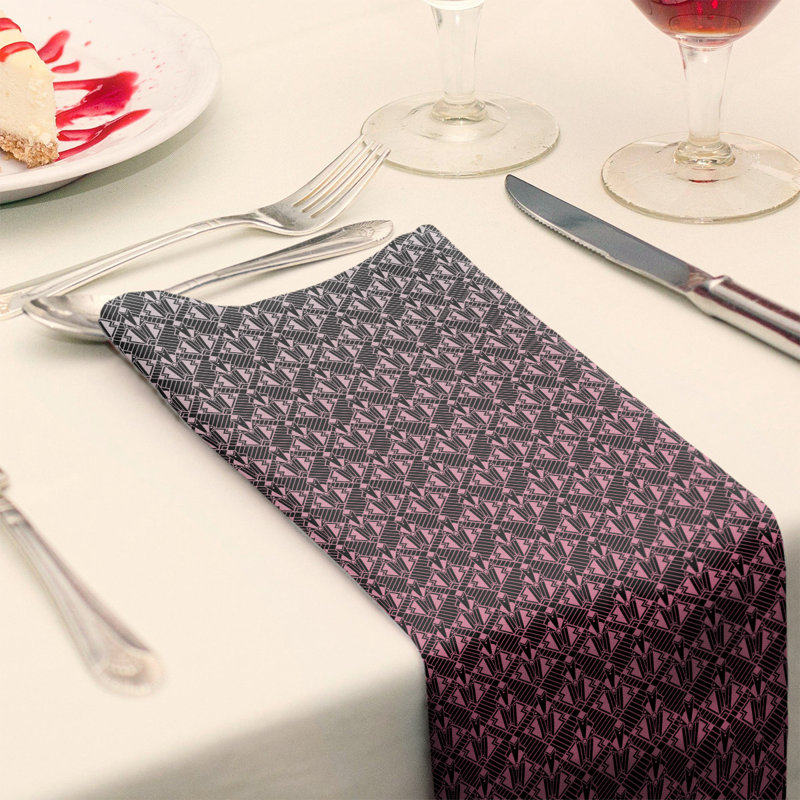 Serviette de coton art déco classic, Rose ombragé, H 0,1 po x l 10 po x P 10 po, Sergé de coton