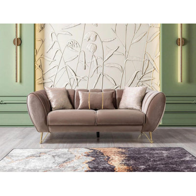 Ensemble de salon en velours Gracesyn