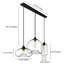 Luminaire suspendu pour îlot de cuisine 3 lumières Cagdas