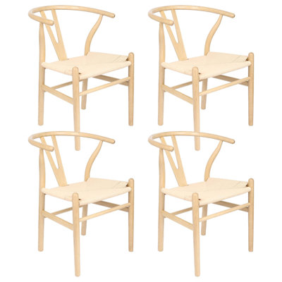 Nataly 73.5cm H Solid Wood Armchair in Brown