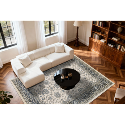 Tapis ivoire/gris zone Mishawaka