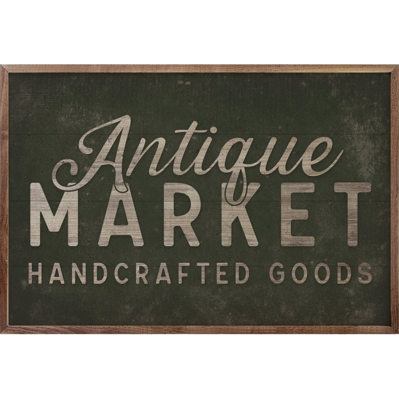 Antique Market Handcrafted Goods, 16" H x 24" W