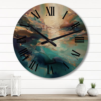 Horloge murale en bois surdimensionnée Spiritué