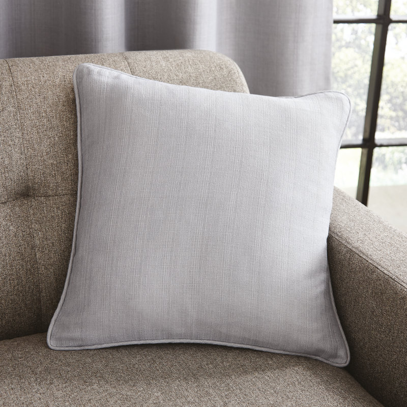 Textured Filled Cushion, Silver