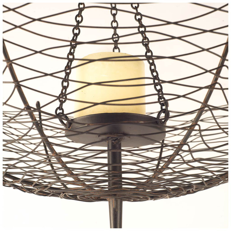 Metal Hanging Lantern, 39" H x 39" W x 16" D