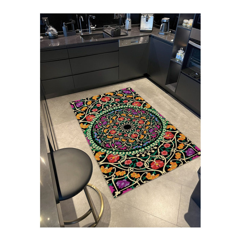 Tapis décoratif lavable à la machine, Sous-tapis rectangulaire de 3 pi 3 po x 4 pi 11 po