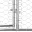 Chenil pour chien vidaXL 2 pièces argenté 13,12 x 6,56 x 6,56 pi