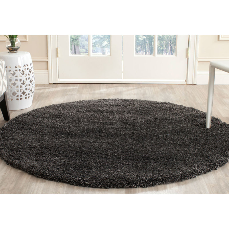 Eastridge Dark Gray Area Rug, Round 9'