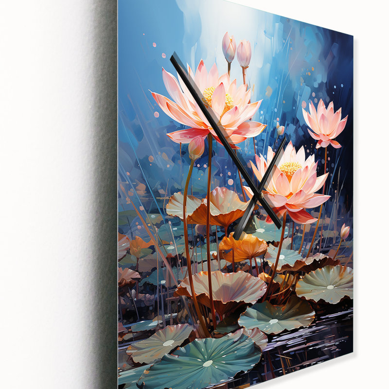 Horloge murale moderne Bernadina - Lotus, Grand