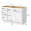 54'' Single Bathroom Vanity Base Only-94955744