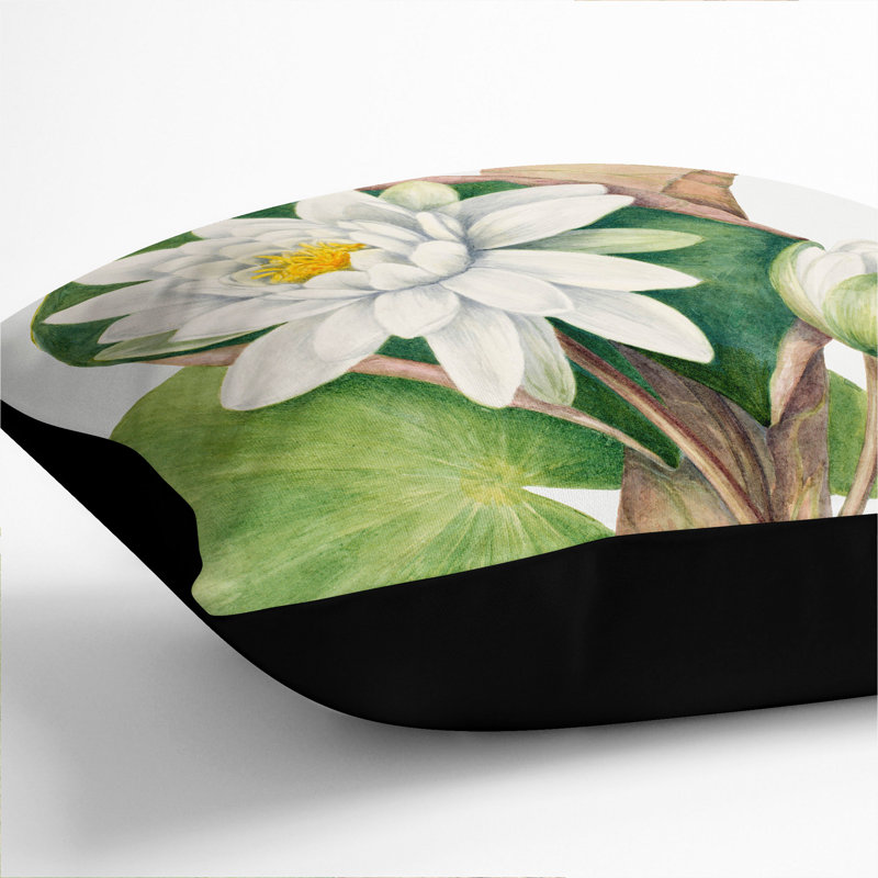 Square Cushion, 40cm H x 40cm W x 15cm D, Black