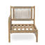 Ensemble de conversation d'extérieur en bois d'acacia avec table basse et coussins Casper-1319146464