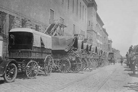 « train de bagages national guard » de new york-reproduction de photo, H 28 po x l 42 po x P 1,5 po
