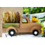 Mélange de blé dans camion en bois