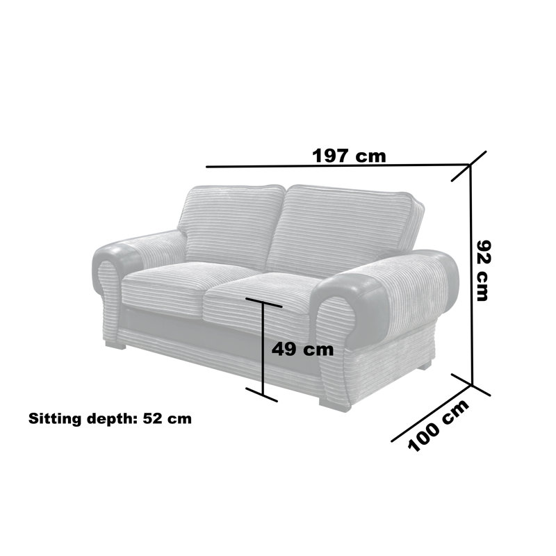 Englert 2 - Piece Living Room Set, Brown/Brown