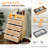 Oak-Color Embossed P2 15MM Particleboard With Melamine Rattan Front Four-Drawer Cabinet With RGB Lights-66313442