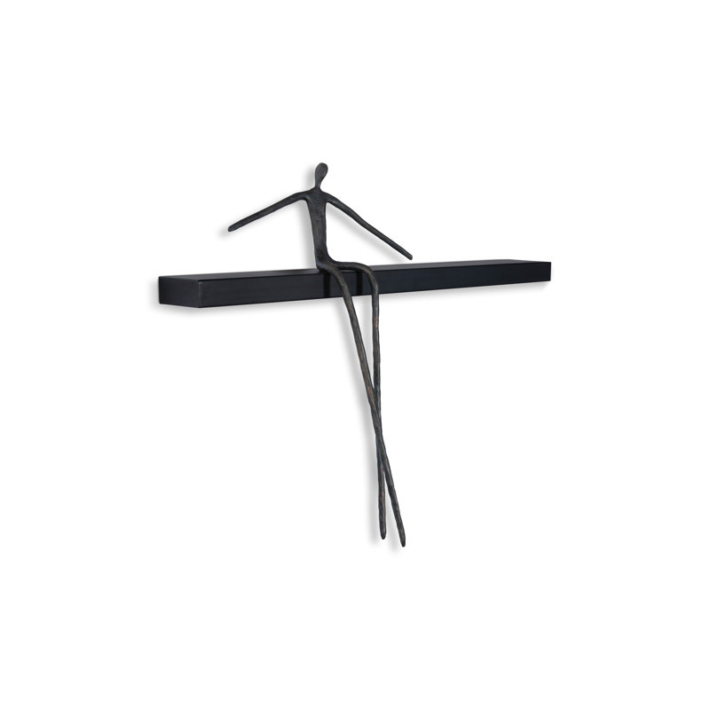 Moveable Man on Shelf Sitting Wall Décor
