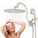 12" Rainfall Shower Head With 16" Upgrade Adjustable Extension Arm