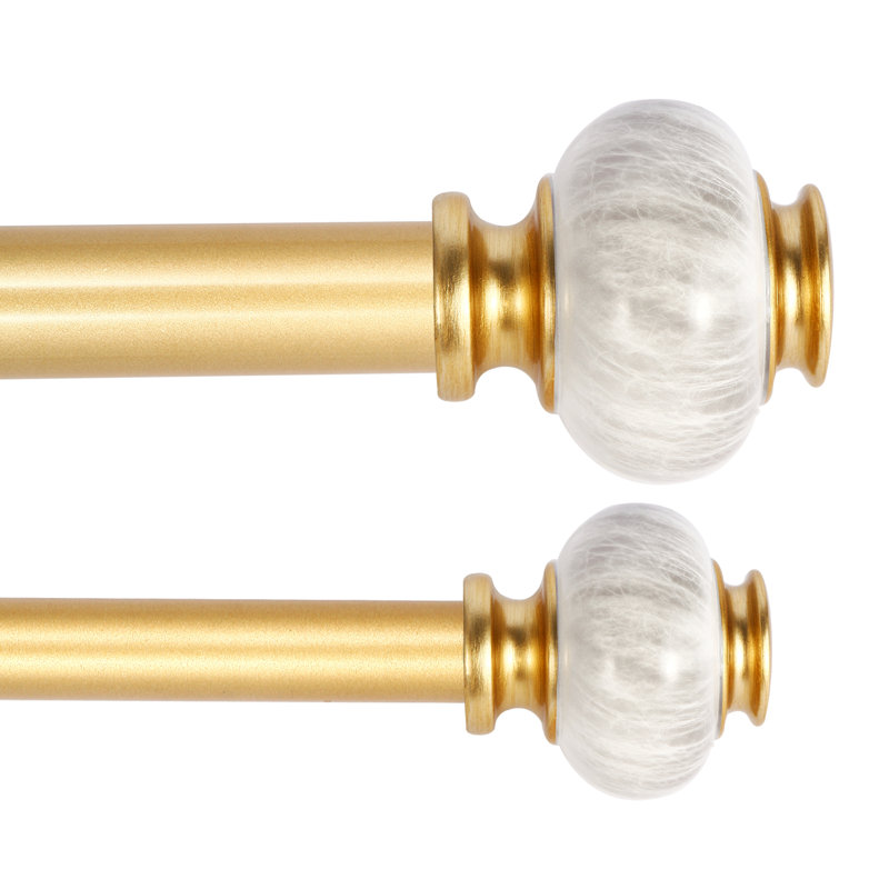 Tringle à rideaux double de 1 pouce de diamètre - Tringle à rideaux double, Or