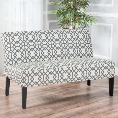 Pattes géométriques en bois de bouleau noir mat de 50 po de couleur géométrique, fabriquées à la main pour un caractère unique, d'une largeur de 30,72 po, d'une hauteur de 31,71 po et d'un revêtement élégant avec des pieds et des détails d'une hauteur de 35,06 lb.