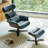 Seim 31.1" W Upholstered Reclining Swivel Chair and Ottoman with Adjustable Headrest -68549333