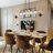 Loram 36.2" W 5-Light Dimmable Linear Pendant