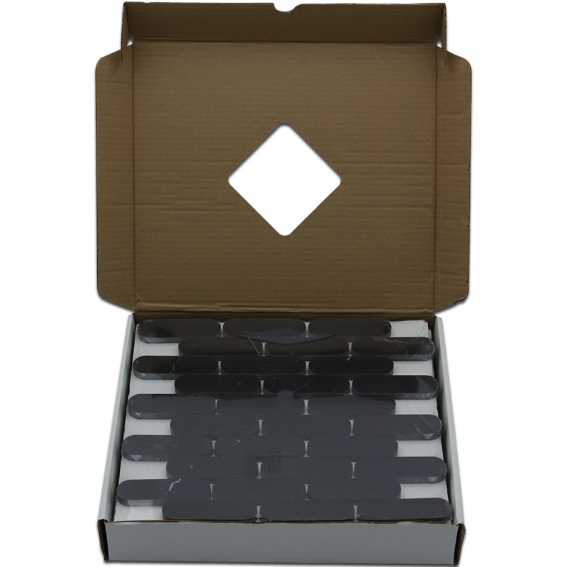 Eclipse 1.25" x 4" Marble Mosaic Subway Tile, Black