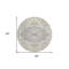 Tapis rond beige 8 po