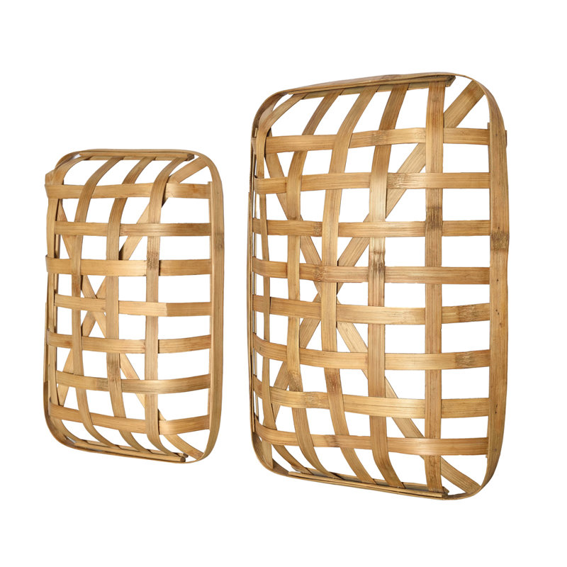 Sheppard Bamboo Wall Organizer with Wall Baskets