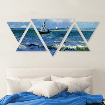 Il Mare A Les Saintes Maries by Vincent Van Gogh - 5 Piece Painting on MDF
