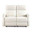 Causeuse inclinable contemporaine beige avec pochette latérale 1pc