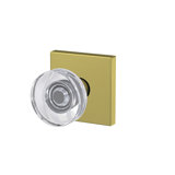 Custom Dawes Glass Knob with Collins Rose Non Turning Dummy Lock