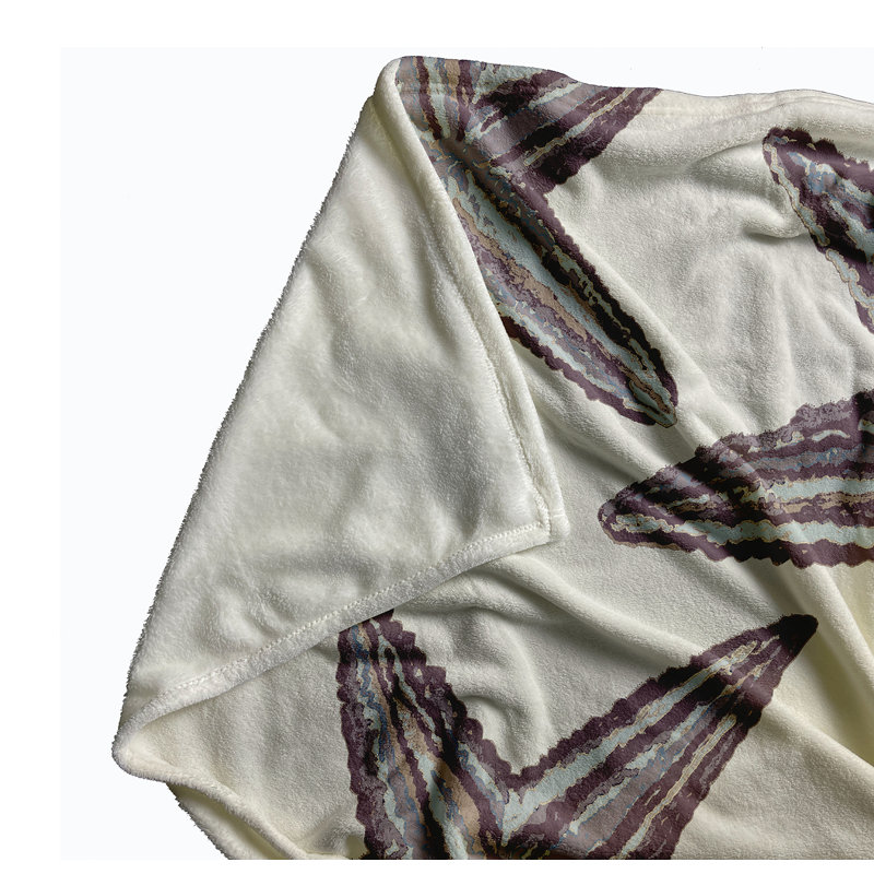 Starfish Constellation Summer Throw Blanket, 60" W x 80" L, Dusty Purple