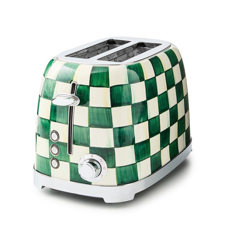 Emerald Check 2-Slice Toaster, Emerald