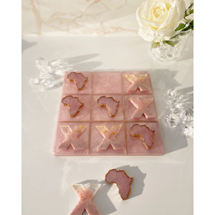 Tic Tac Toe Afrique - Quartz rose