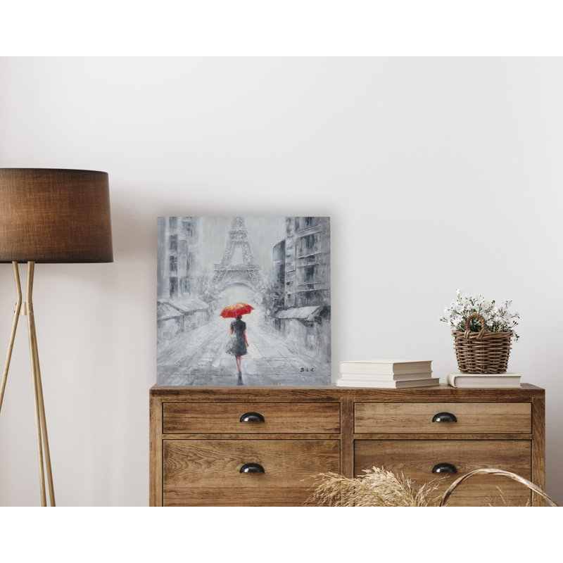 «Fanord Lonely Stroll In Paris» sur toile, H 20 po x l 20 po x P 1,5 po