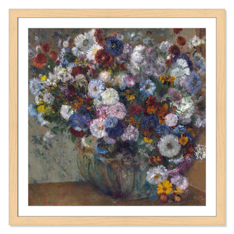 «A Vase of Flowers» par Edgar Degas, Naturel, H 37,5 po x l 37,5 po
