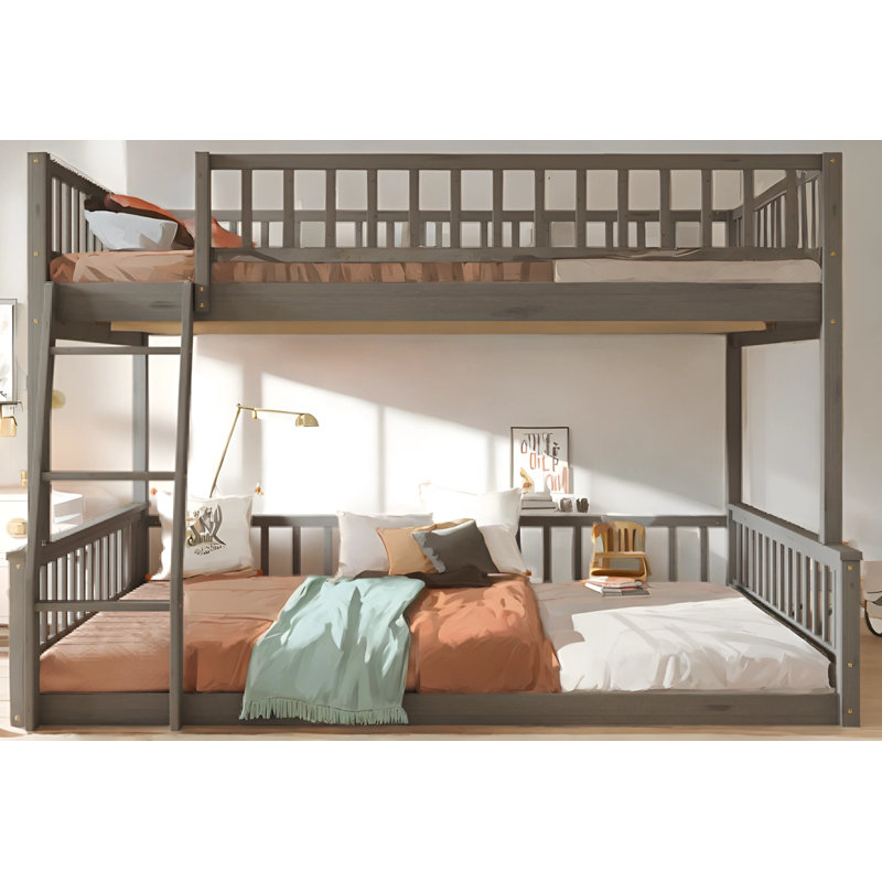 Lit mezzanine Livia, Gris
