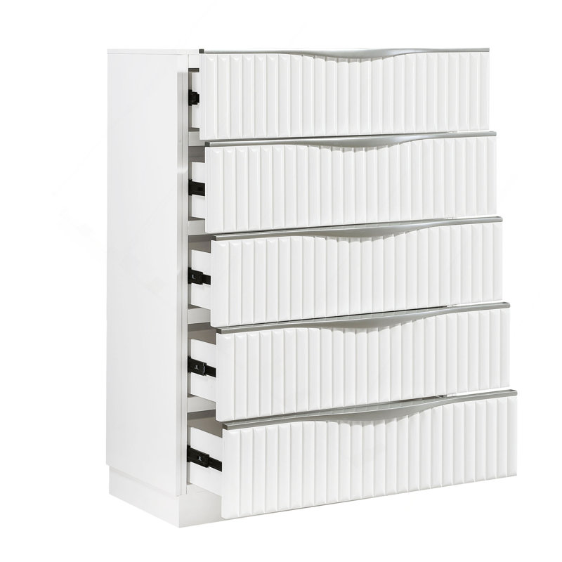 Commode verticale luxueuse 1 pièce à 5 tiroirs