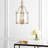 Manus 3 - Light Brass Lantern Pendant