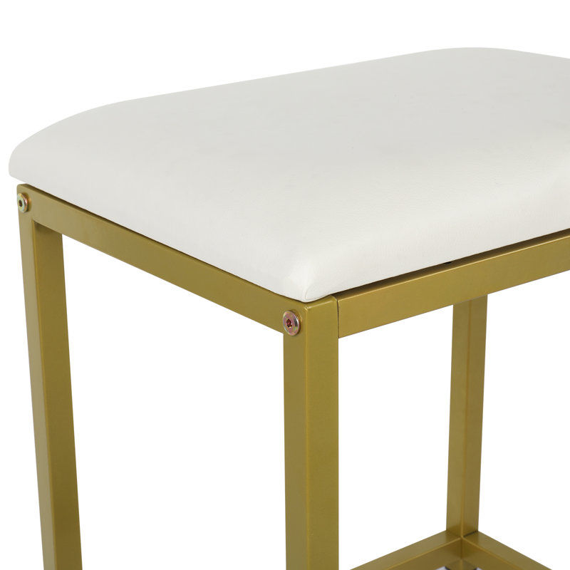 Tabouret de coiffeuse Zeppelin, Blanc cassé