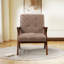 68cm Wide Mid-Century Upholstered Accent Chair With Wooden Armrests & Tufted Seat (Set of 2)