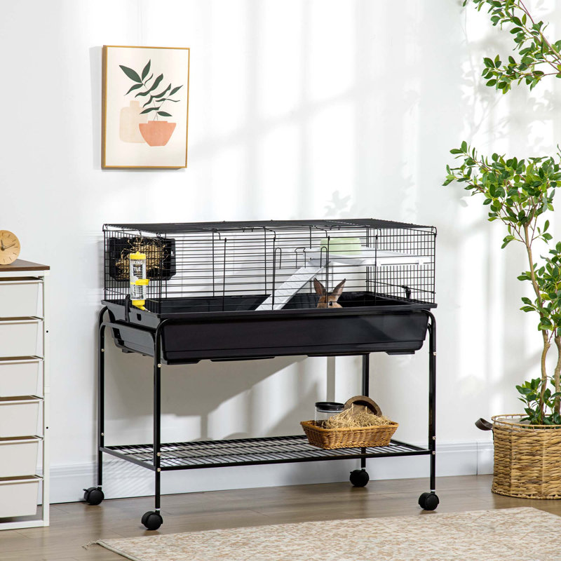 Cage polyvalente pour petits animaux avec plusieurs caractéristiques pour le confort et la commodité des animaux de compagnie