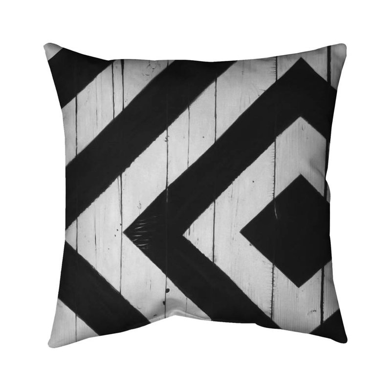 Rhombus on wood - 26"x26" Throw pillow - Poly twill - Print on demand, 26" H x 26" W, Polyester/Polyfill